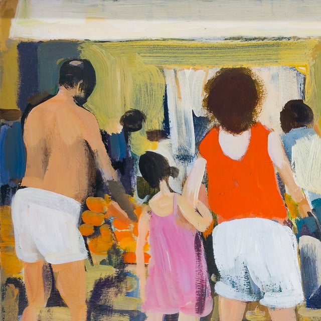 Figurative Day at the Market - Serge Hollerbach, C. 1991 For Sale - Image 3 of 10