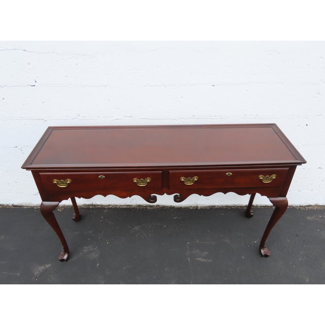 Statton Trutype Americana Long Narrow Library Console Entry Table 6391 For Sale - Image 11 of 18