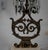 1950s 1950s Hollywood Regency Bronze and Crystal Candelabra Pair on Marble Base. For Sale - Image 5 of 8