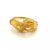 Late 20th Century Carrera Y Carrera 18k Yellow Gold Emerald His & Her Hands Ring, Size 5.5 For Sale - Image 5 of 10