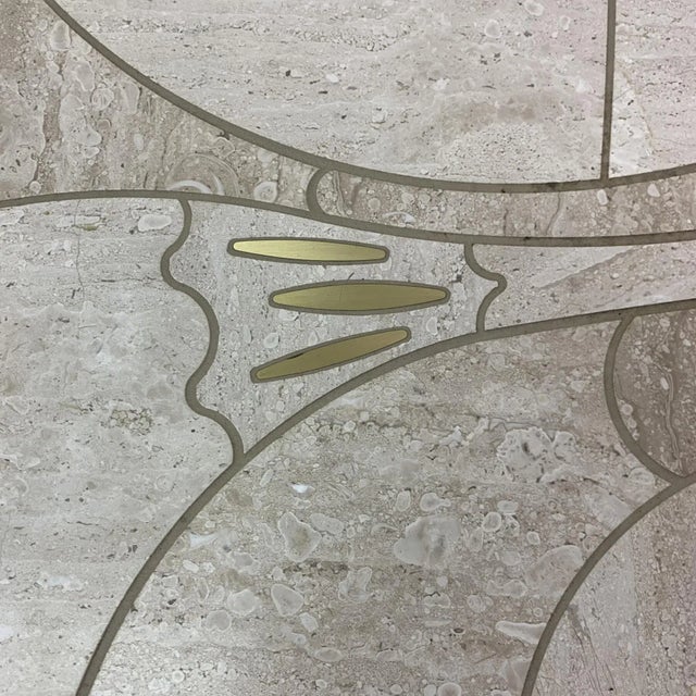 Contemporary Mid-Century Travertine Coffee Table, 1970s For Sale - Image 3 of 11