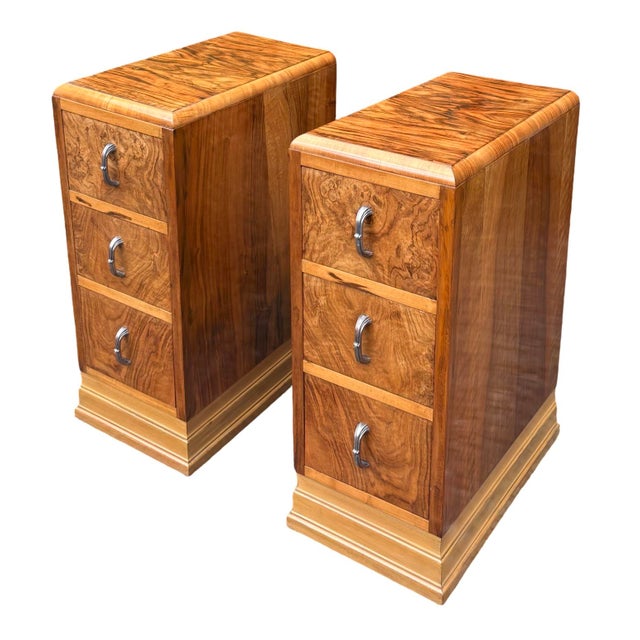 Art Deco Bedside Cabinets, 1930s, Set of 2 For Sale - Image 12 of 12
