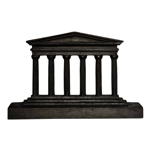 Early 20th Century Neoclassical Greek "Parthenon" Cast Iron Architectural Element Decorative Object For Sale