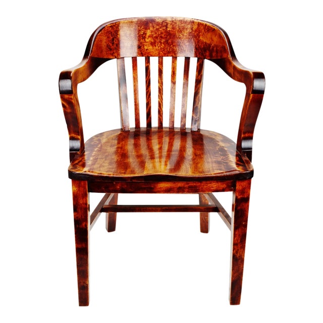 Antique Heywood Wakefield Wood Armchair Chairish