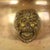 Early 20th Century Antique Brass Jardinière with Lion Heads For Sale - Image 4 of 16