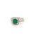 Natural Finely Faceted Quality Emerald Diamond Ring 14k Gold 1.40 TCW Certified $4,950 920938 This is a Unique Custom Made...
