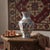 Handmade Ceramic Iznik Vase (Faceted Form) Red Tulip and Blue Arch Pattern For Sale - Image 6 of 8