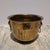 Vintage Hammered Brass Cachepot Jardiniere With Lion Head Ring Pulls For Sale - Image 10 of 11