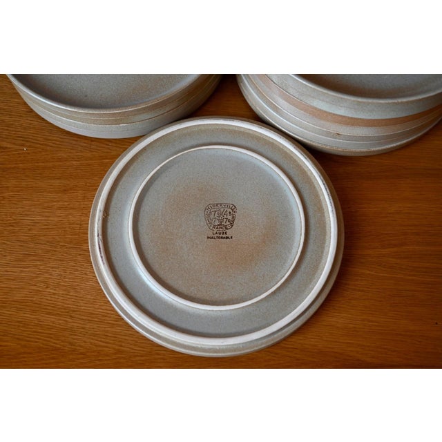 1970s Vintage Bohemian Niderviller Glazed Stoneware Plates, 1970s, Set of 12 For Sale - Image 5 of 7