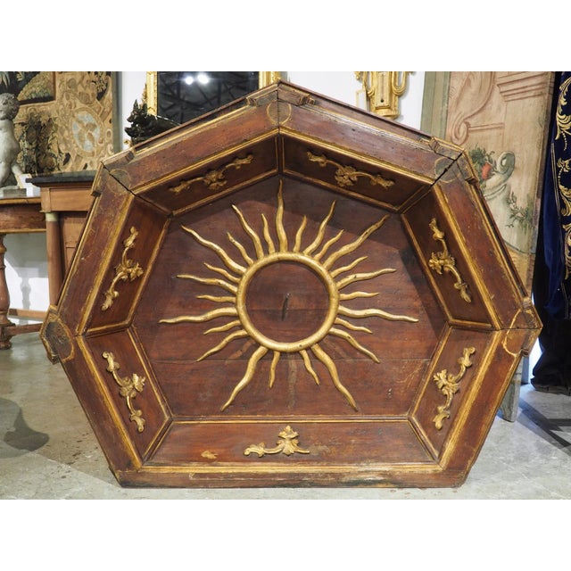 18th Century Italian Walnut Wood Pulpit Canopy For Sale - Image 13 of 13