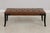 Traditional Safavieh Tufted Brown Leather Regency Window Bench For Sale - Image 3 of 16