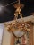 19th Century Belle Epoque Gilt Bronze and Frosted Glass Nine-Light Chandelier For Sale - Image 10 of 12