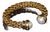 Vintage Fope Flex It Solid 18k Gold Pearl Open Cuff Bangle Bracelet For Sale