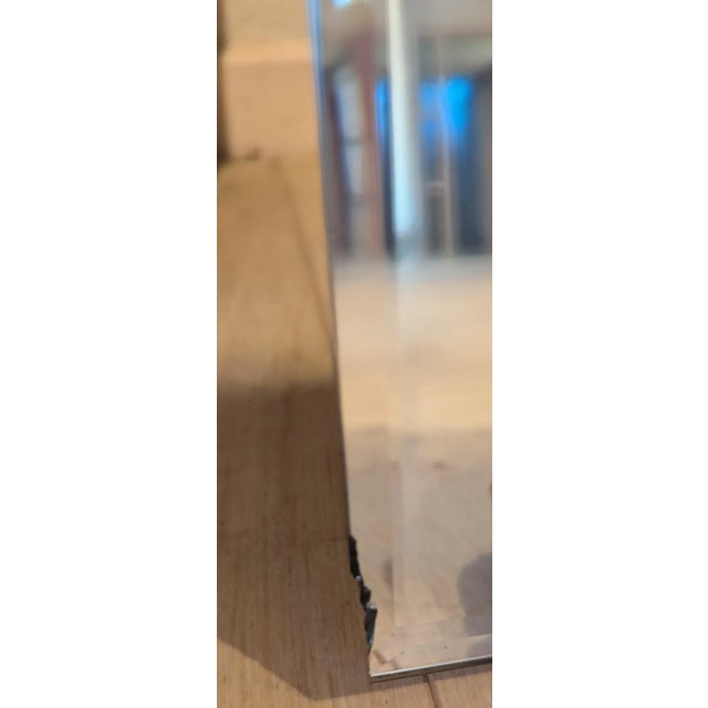 Glass Square Art Wall Mirror in the style of Mondrian from Rimadesio, 1980s For Sale - Image 7 of 8