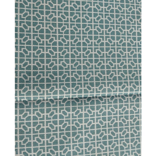 Raia Surf Breezy Indoor Outdoor Upholstery Fabric with a Trellis/Palm Springs Breeze Block style Pattern made by Kravet...