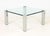 Metal Italian Chrome and Glass Top Coffee Table For Sale - Image 7 of 7
