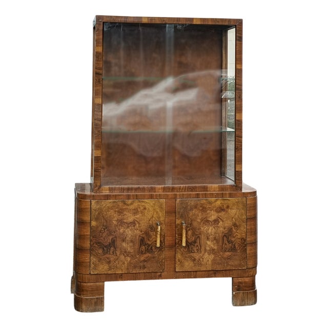 Italian Art Deco Display Cabinet For Sale