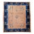 Antique Chinese Peking Rug, Hand-Knotted Wool, Pale Peach, Navy, 9' x 12' For Sale