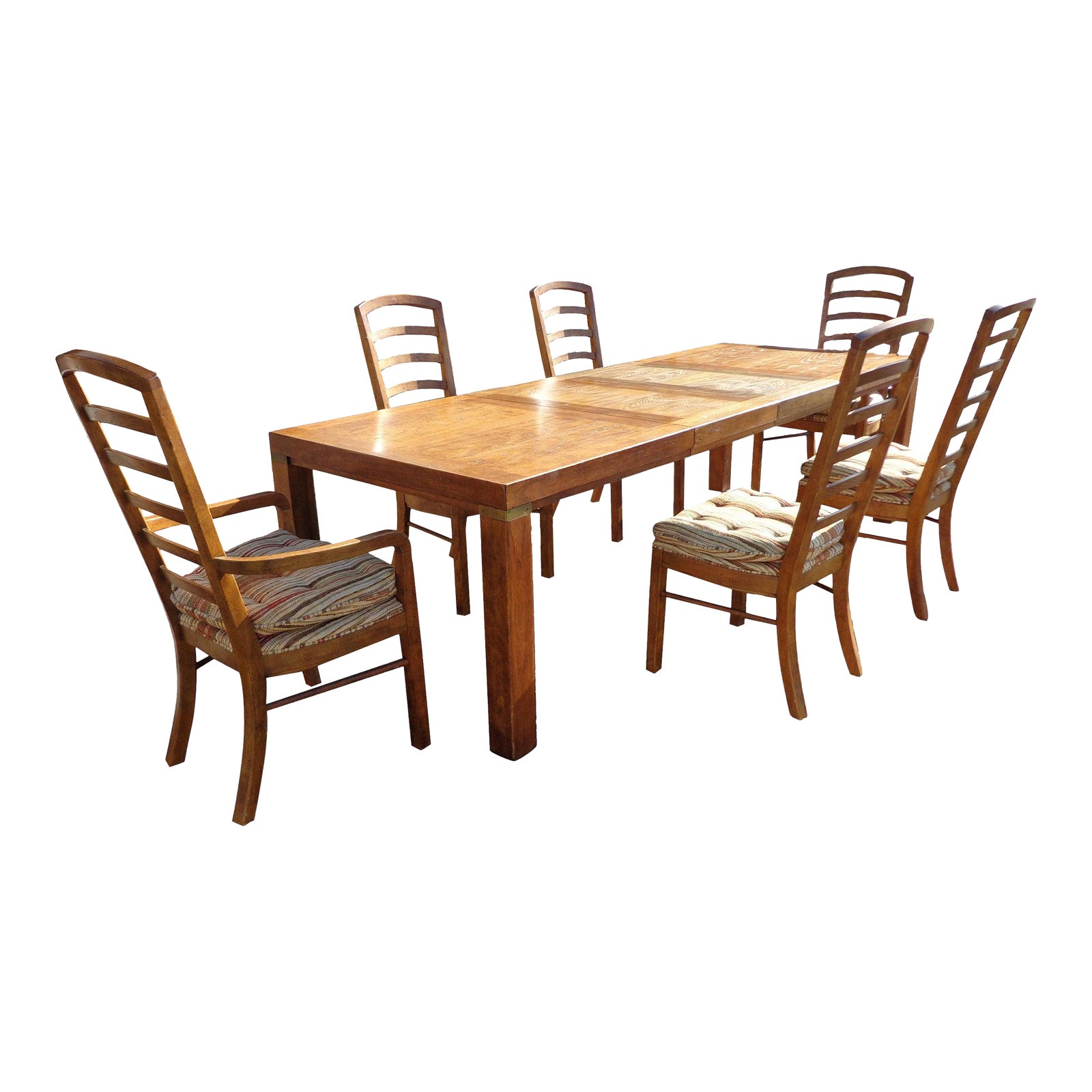 Drexel Woodbriar Extendable Dining Table & Chairs Set of 7 Chairish