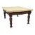 Early 20th Century Neoclassical Revival Carved Wood & Marble-Top Library Table on Casters For Sale