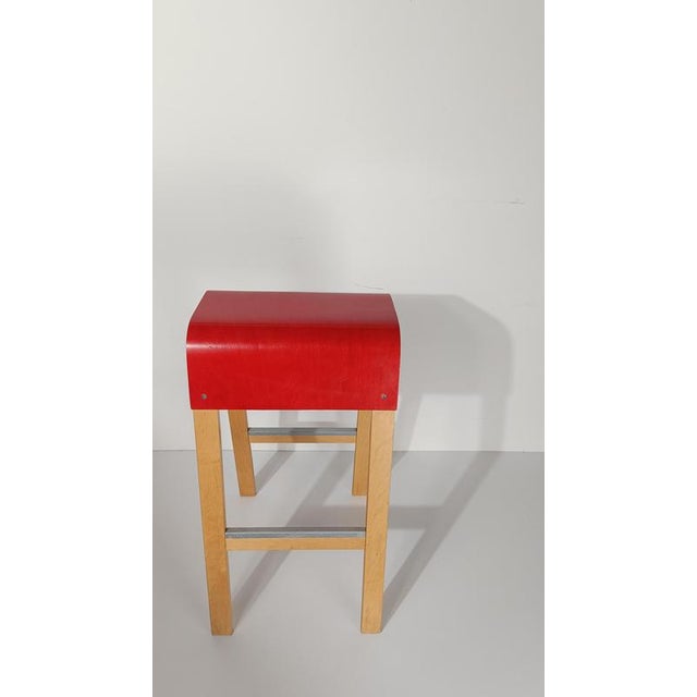Wood Salve Bar Stool by Ehlén Johanssonv for Ikea, 1990s For Sale - Image 7 of 17