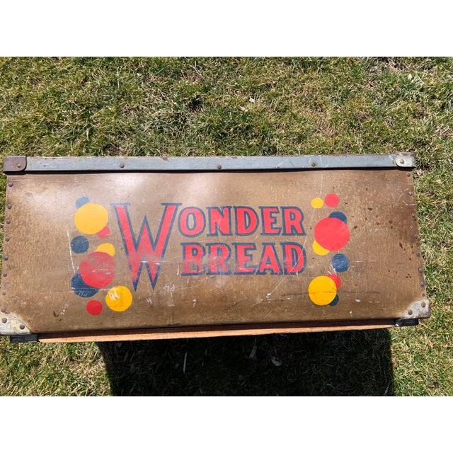 Vintage Wonder Bread Delivery Box Industrial Chairish