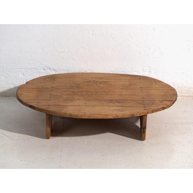 Rustic Wabi-Sabi Wooden Coffee Table For Sale - Image 10 of 10