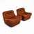 A fabulous pair of vintage lounge armchairs by Ligne Roset, France, featuring generous proportions and the relaxed,...