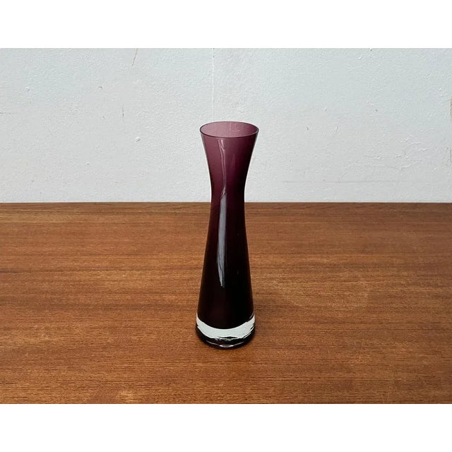 Mid-Century Modern Mid-Century German Diabolo Glass Vase, 1960s For Sale - Image 3 of 13