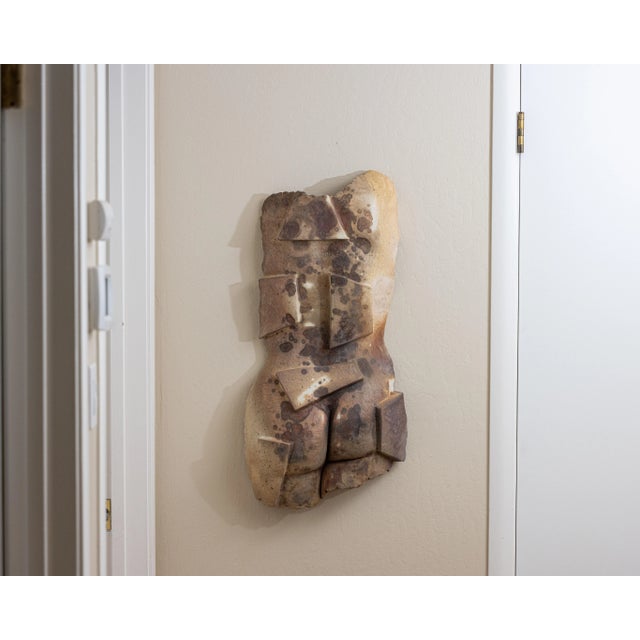 Contemporary Vintage Wabi-Sabi Low-Fired Ceramic Wall Sculpture, California Artist, 1980s–1990s For Sale - Image 3 of 11