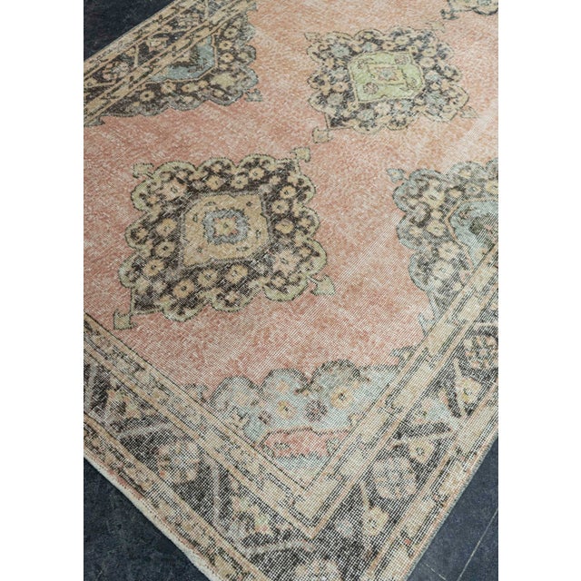 Textile Turkish Vintage Rug 4'8" x 12' #21393 For Sale - Image 7 of 8