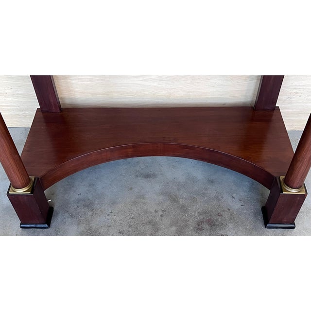 Antique French Empire Fruitwood Console Table with drawer, Early 20th Century For Sale - Image 13 of 18