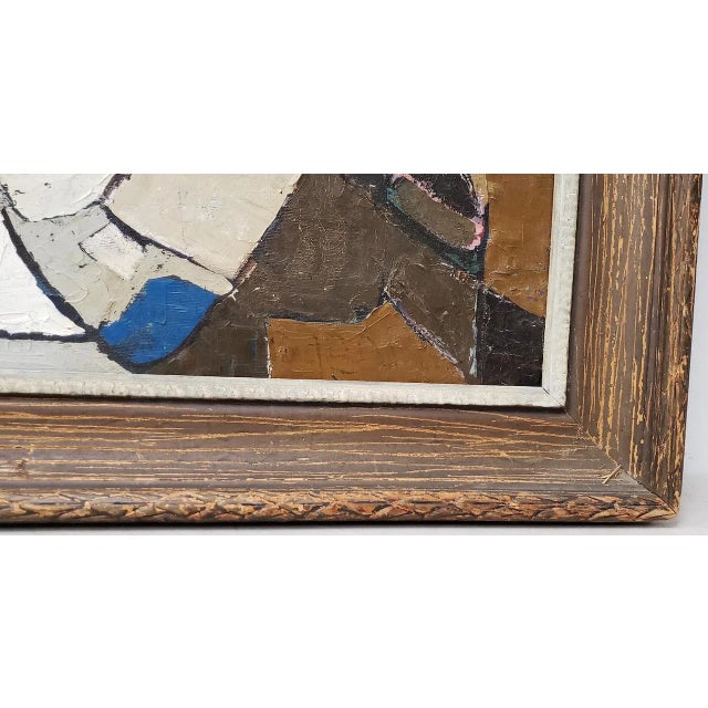 Remarkable Abstract Portrait of a Boy With His Dog C.1940 For Sale In San Francisco - Image 6 of 12