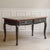 Louis XV Desk in Oak with Black Lacquered Frame and Glass Top, 1950 For Sale - Image 12 of 15