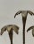 Vintage Brass Palm Tree Candlestick Trio Sculpture Tropical Modern Decor For Sale - Image 4 of 6