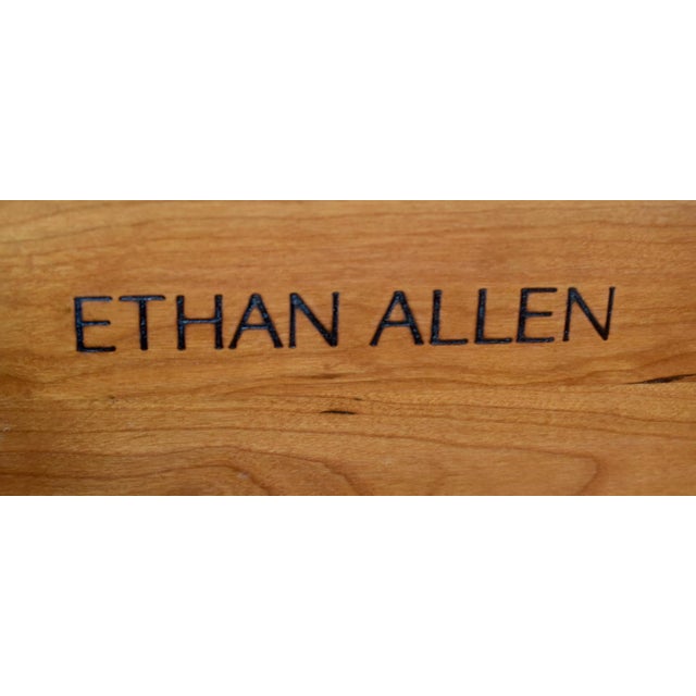 Ethan Allen Cherry 2 Drawer Lateral File Cabinet Two Tone Black Locking Chest For Sale In Philadelphia - Image 6 of 18