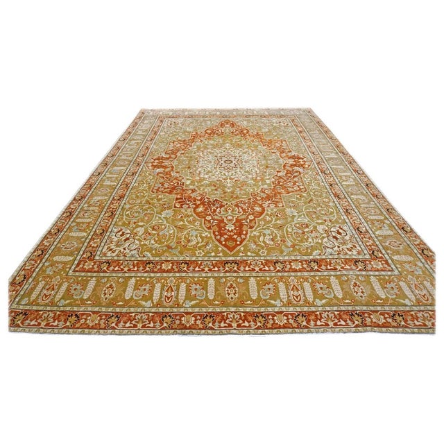 Condition: New Origin: Persia Design: Farahan Actual Size: 9.11 X 14.3 Color: Olive, Burnt Orange, Ivory, Light Blue, Rust...