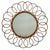 Vintage French Round Rattan Mirror, 1950s For Sale - Image 9 of 9