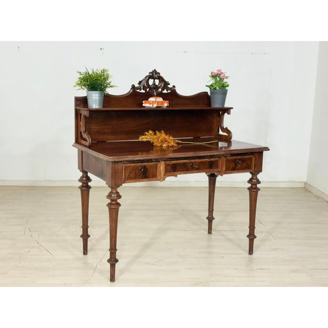 Antique Gründerzeit Desk, 1880 For Sale - Image 10 of 10