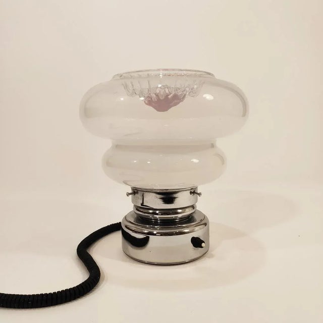 Italian Murano Crystal Desktop Lamp in the style of Toni Zuccheri, 1970s For Sale - Image 9 of 9