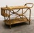 Mid-Century Modern Large French Riviera Rattan Bar Cart with Bottle Holder, 1960s For Sale - Image 3 of 14