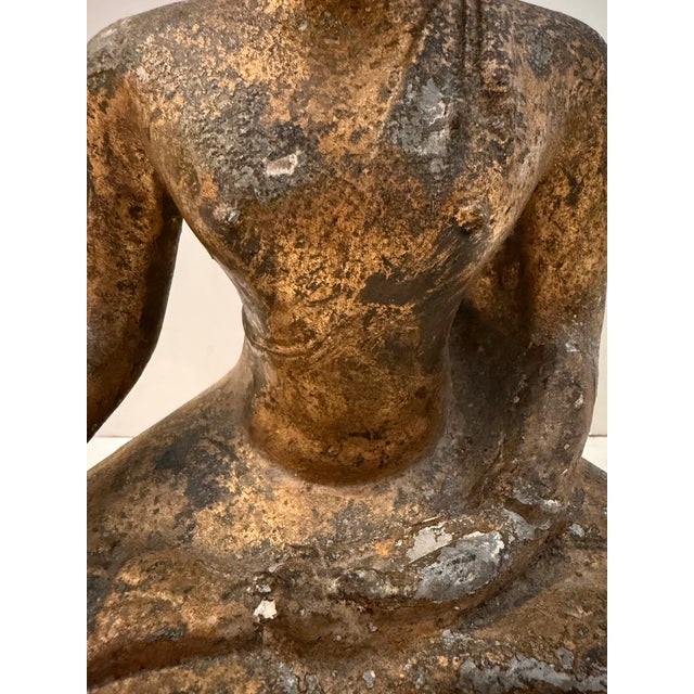 Vintage Thai Bronze Buddha Statue For Sale In Miami - Image 6 of 12