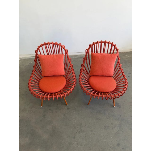 Giunco Lounge Chairs - Pair For Sale - Image 11 of 18