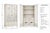Elegant Hickory Chair display armoire finished in the manufacturer's highly sought-after Weathered White finish. This...