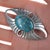 Carol Wylie Navajo silver and high grade turquoise pin For Sale - Image 4 of 6