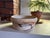 Handcrafted vintage Nemadji pottery bowl featuring the maker’s signature marbled clay decoration in warm cream,...