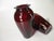 Glass Pair Vintage Red Glass Vases For Sale - Image 7 of 18