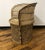 Vintage Boho Chic Rattan & Wicker Peacock Barrel Back Chair For Sale - Image 4 of 5