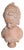 Vintage Terracotta Bust, 1960s For Sale