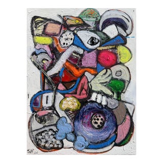 Scott Harper Mixed Media Painting titled "Husa" 31 x 41 2025 For Sale